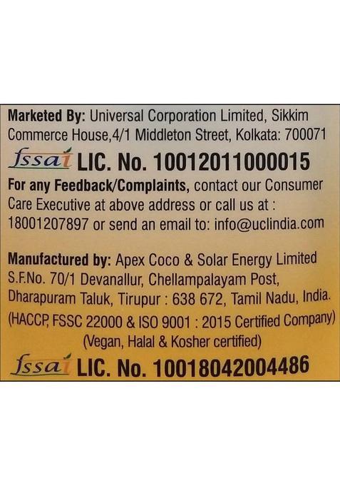 Disano Cold Pressed Coconut Oil Plastic Bottle (1 L)