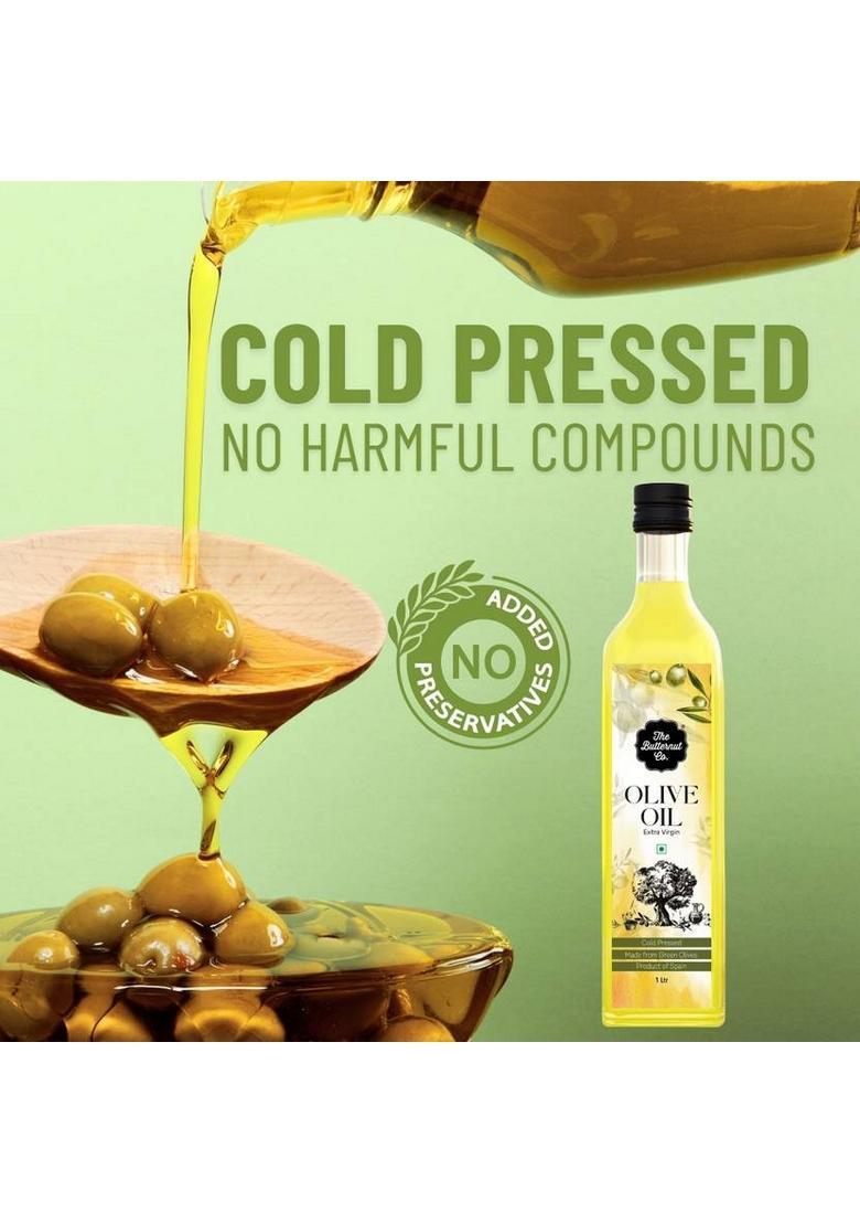 The Butternut Co. Cold Pressed Extra Virgin Olive Oil Evo, Premium Cooking Jar (1 L)