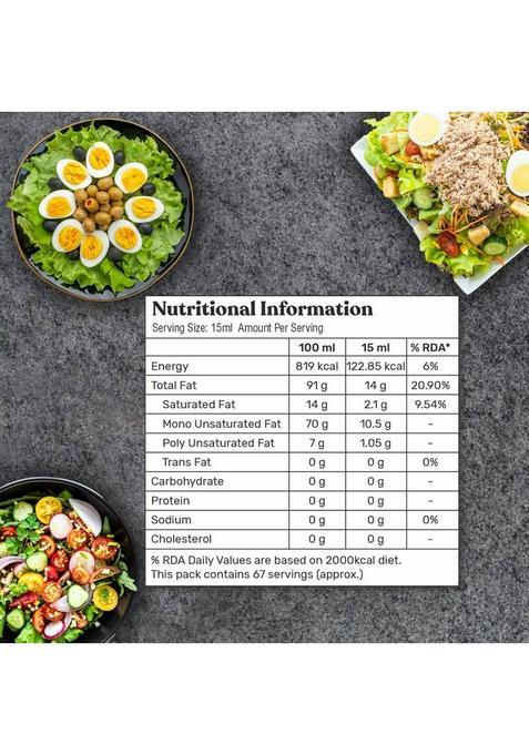 The Butternut Co. Cold Pressed Extra Virgin Olive Oil Evo, Premium Cooking Jar (1 L)