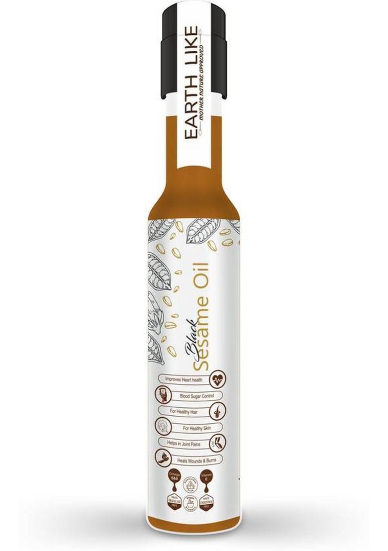 Earth Like Wood Pressed |Cold |Chekku |Kachi Ghani Black Sesame Oil Pet Bottle (250 Ml)