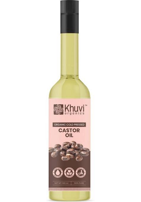 Khuvi Organics Castor Oil Plastic Bottle (500 Ml)