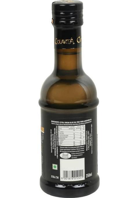 Colavita Premium Selection Cold Production Italian Extra Virgin Olive Oil Glass Bottle (250 Ml)
