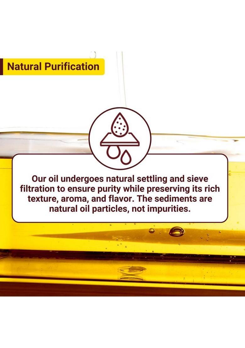 Orgipure Naturals 500Ml Unrefined Pure And Natural Cold-Pressed Sunflower Oil Pet Bottle (500 Ml)