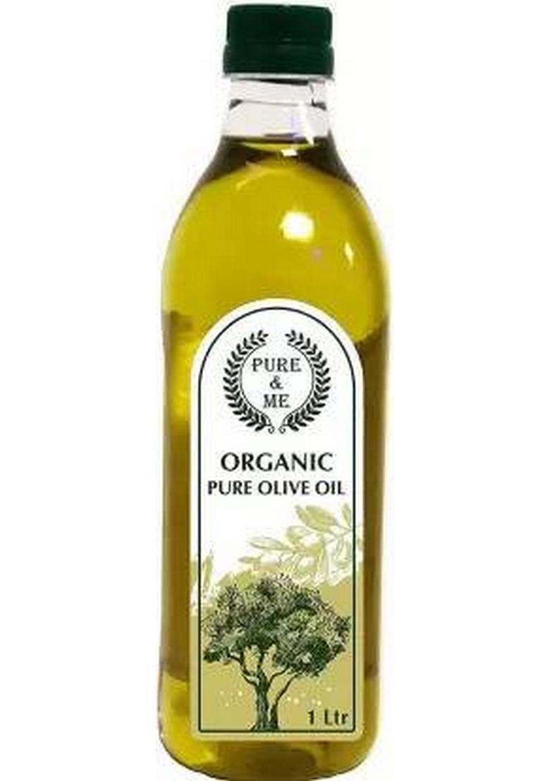 Pure And Me Organic Olive Oil (Imported From Spain) Plastic Bottle (1 L)