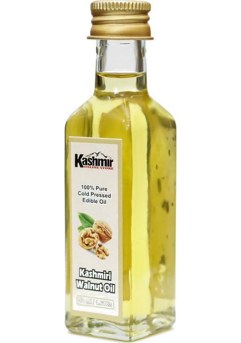 Kashmir Online Store 100% Pure And Natural Walnut Oil For Skin, Face Healthy Hair Growth Glass Bottle (50 Ml)