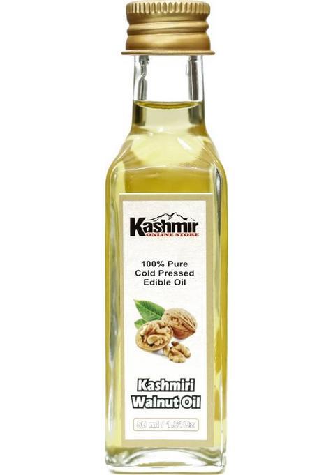 Kashmir Online Store 100% Pure And Natural Walnut Oil For Skin, Face Healthy Hair Growth Glass Bottle (50 Ml)