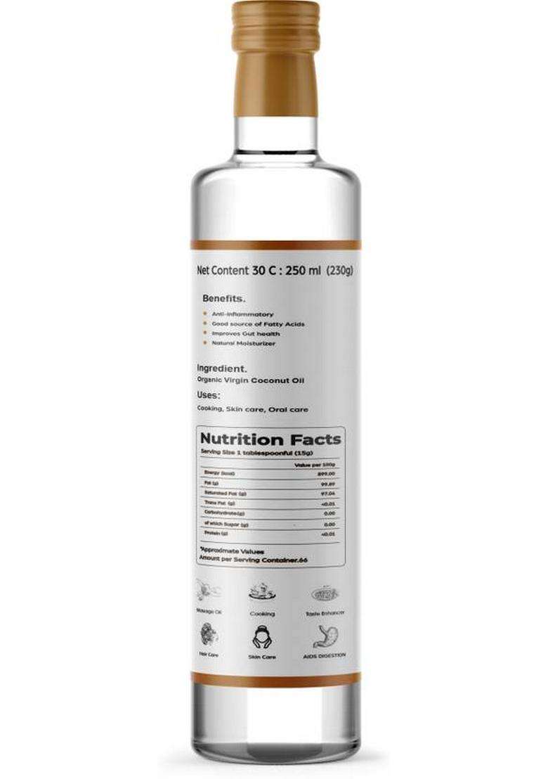 Green Magic Organic Virgin Coconut Oil 500 Ml Pet Bottle (0.5 Ml) - Indya