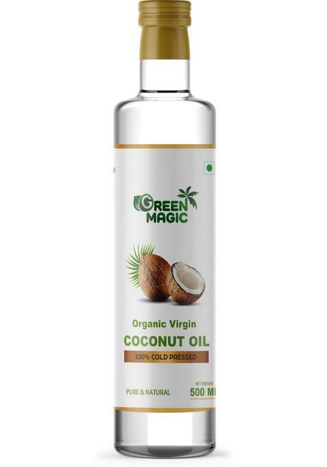 Green Magic Organic Virgin Coconut Oil 500 Ml Pet Bottle (0.5 Ml)