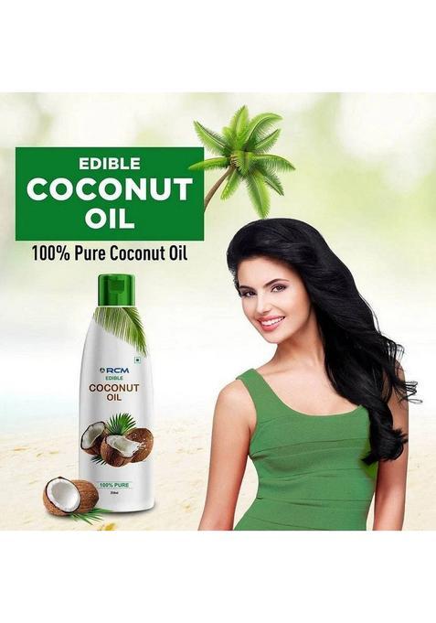 Rcm Edible Coconut Oil 100% Pure Plastic Bottle (250 Ml)