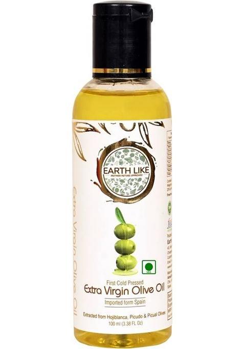 Earth Like Extra Virgin Olive Oil Pet Bottle | Cooking Sking Care Hair (2 X 100 Ml)
