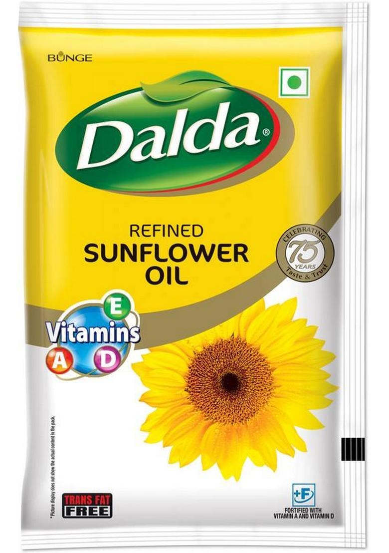 Dalda Refined Sunflower Oil Pouch (840 G)