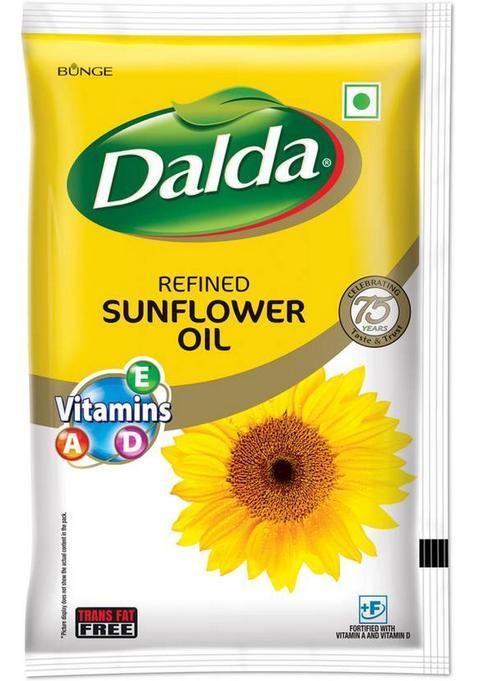 Dalda Refined Sunflower Oil Pouch (840 G)