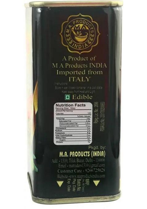 Meroherbs Zeytin 100% Pure Olive Oil | Natural, Multipurpose & Premium For Cooking Care Tin (200 Ml)