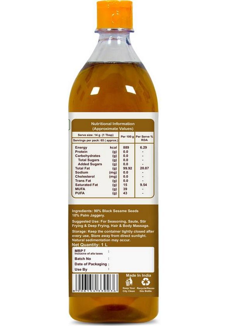 Tarodew Wood Pressed Sesame Oil Pet Bottle (1 L)