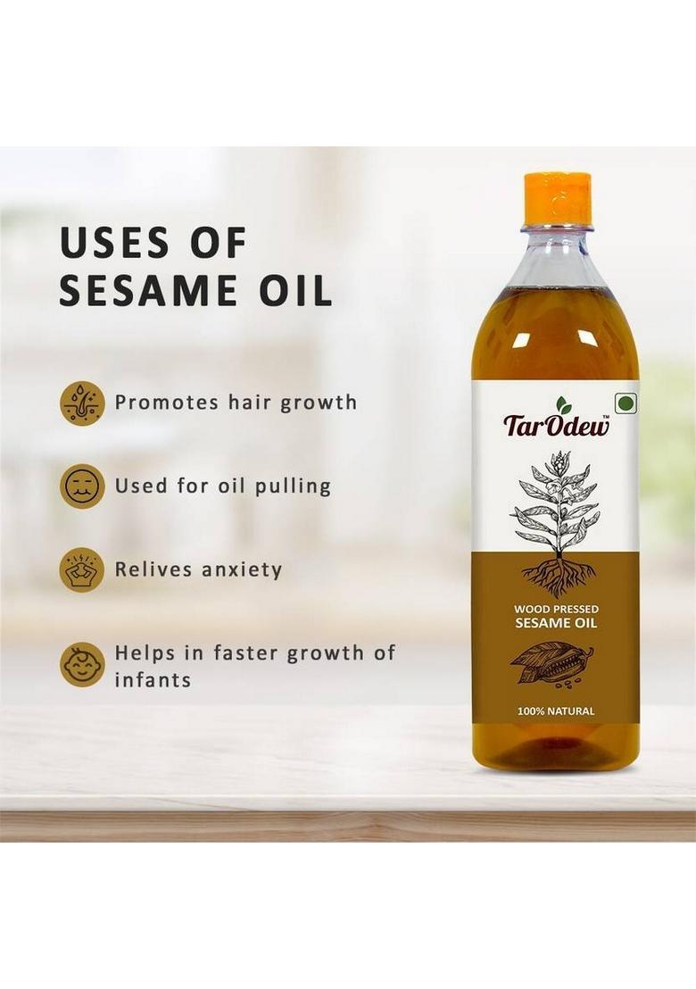 Tarodew Wood Pressed Sesame Oil Pet Bottle (1 L)