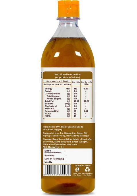 Tarodew Wood Pressed Sesame Oil Pet Bottle (1 L)