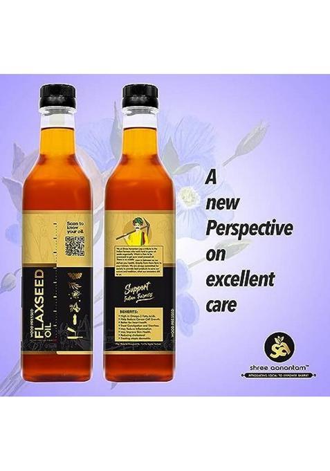 Shree Aanantam Cold Pressed Flax Seed Oil