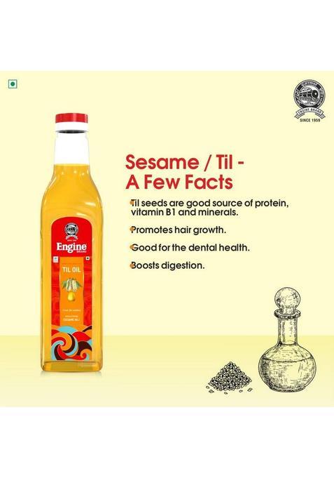 Engine Single Pressed Seeds Til(Sesame) Oil Sesame Plastic Bottle (500 Ml)