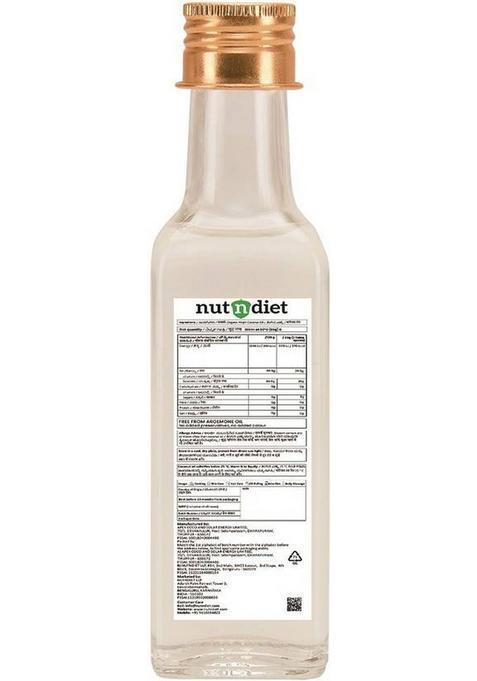 Nutndiet Pure Organic Coconut Oil For Baby Massage, Hair Care, Skin Care And Cooking, Glass Bottle (100 Ml)