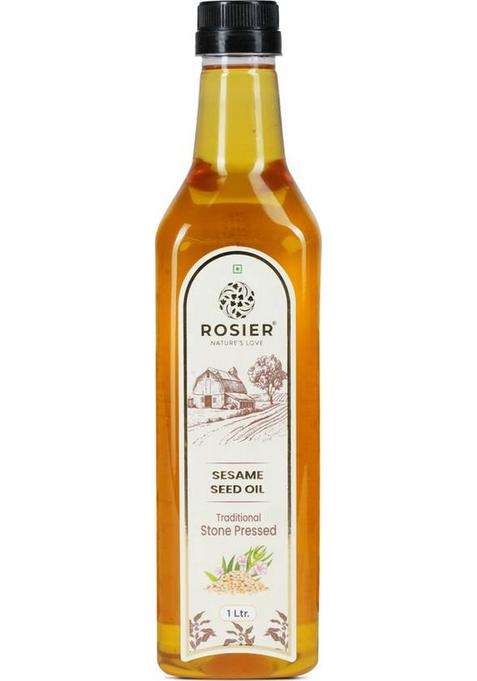 Rosier Wood Pressed Organic Sesame Oil 1Ltr Pure, Natural & Healthy Pet Bottle (1 L)