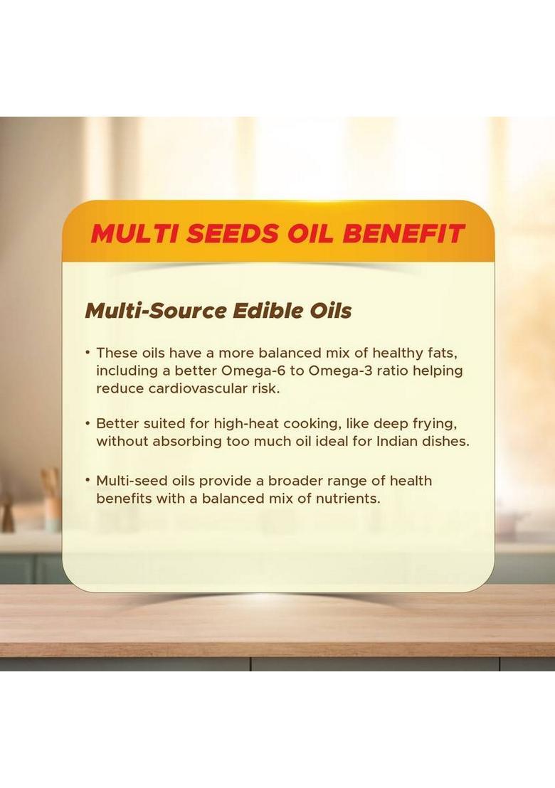 Saffola Gold Sunflower & Rice Bran Refined Oil | For Heart Healthy And Delicious Cooking Blended Pouch (910 G)