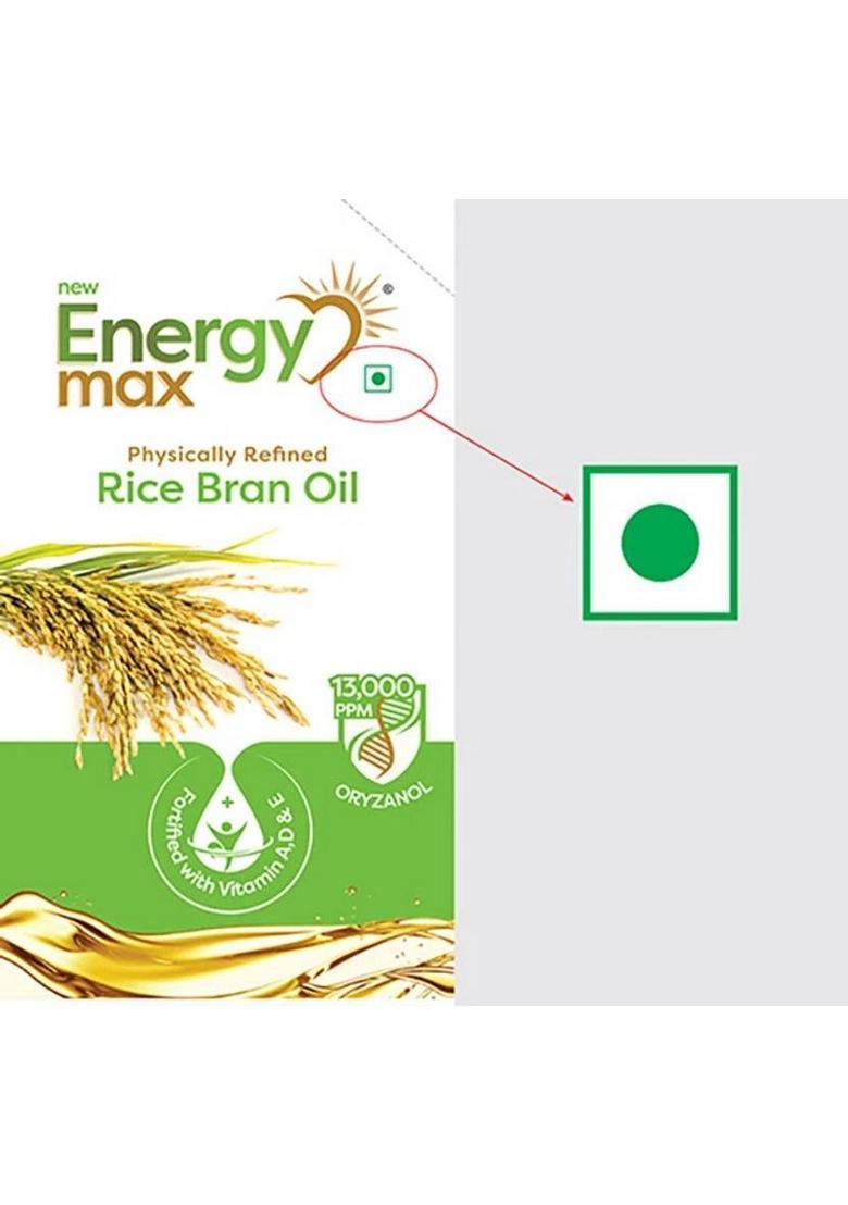 Energy Max Physically Refined Rice Bran Oil Pouch (1 L)