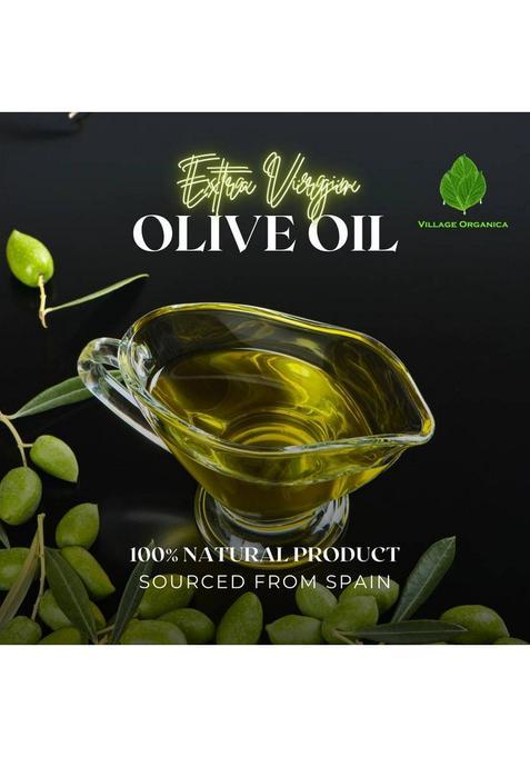 Village Organica Extra Virgin Olive Oil | Cold Pressed Glass Bottle (500 Ml)