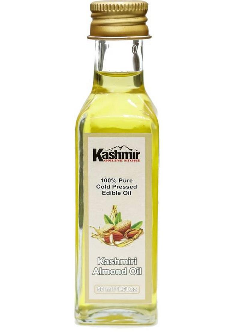 Kashmir Online Store 100% Pure & Original Kashmiri Almond Oil Glass Bottle (50 Ml)
