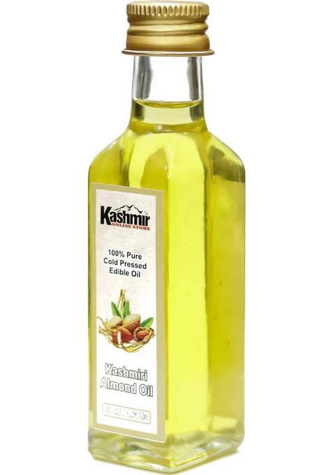 Kashmir Online Store 100% Pure & Original Kashmiri Almond Oil Glass Bottle (50 Ml)