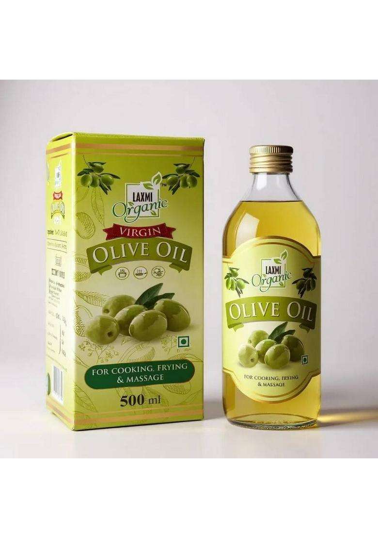 Laxmi Organic Extra Virgin For Cooking Edible Olive Oil Pet Bottle (500 Ml) - Indya