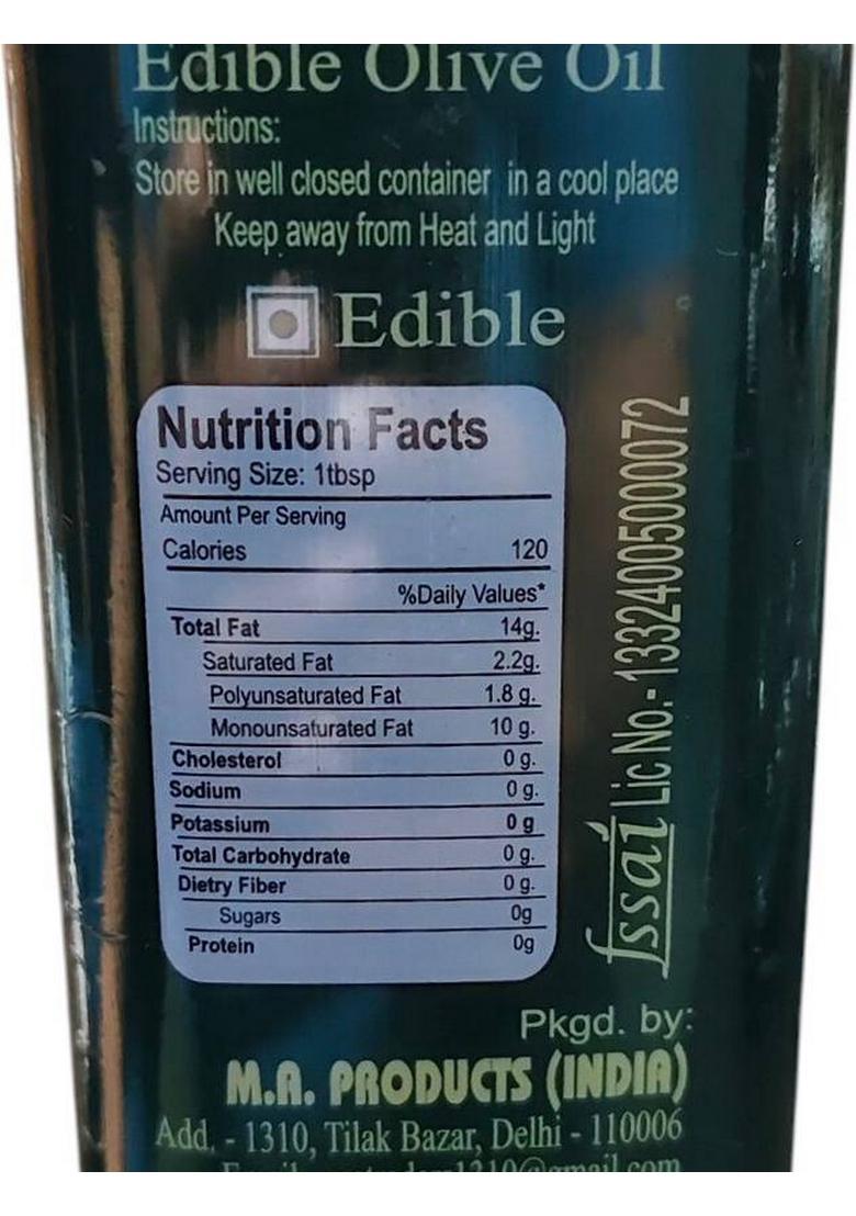 Zeytin Pure Olive Massage Oil For Skin, Hair & Multipurpose Benefits Edible (200 Ml) Tin