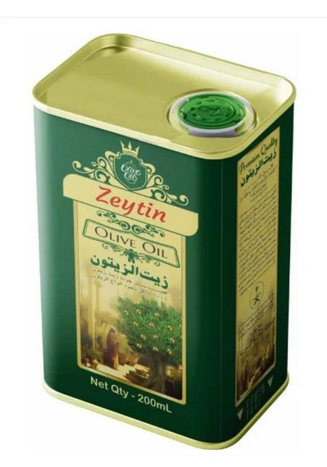 Zeytin Pure Olive Massage Oil For Skin, Hair & Multipurpose Benefits Edible (200 Ml) Tin