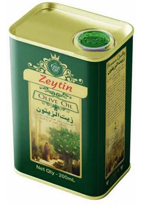 Zeytin Pure Olive Massage Oil For Skin, Hair & Multipurpose Benefits Edible (200 Ml) Tin