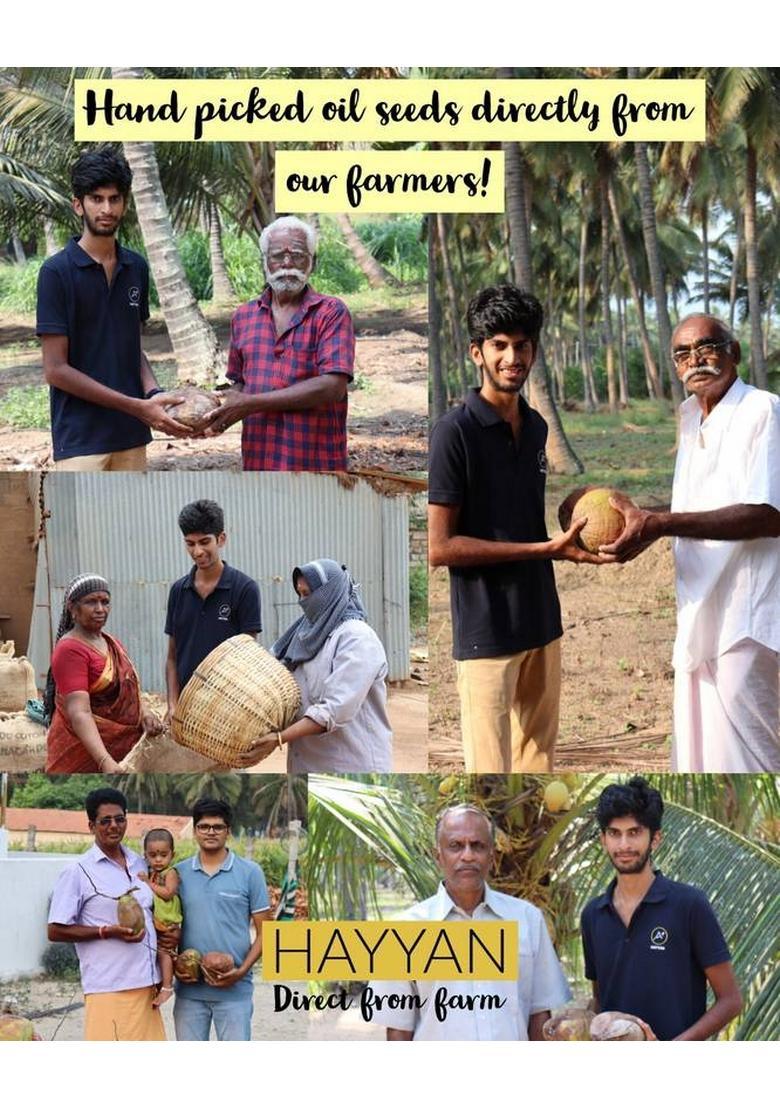 Hayyan Cold Pressed Unrefined Groundnut Oil Plastic Bottle (1000 Ml)