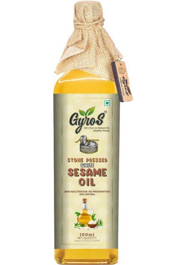 Gyros Cold Pressed White Sesame Oil | Stone Pure & Unrefined Til