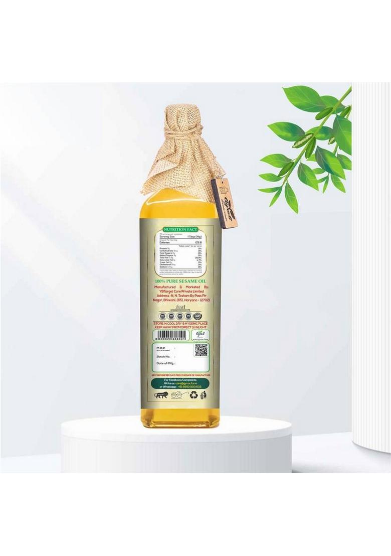 Gyros Cold Pressed White Sesame Oil | Stone Pure & Unrefined Til