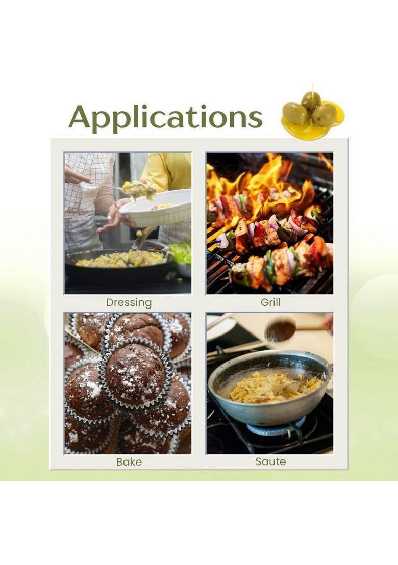 Neat Everyday Extra Virgin Olive Oil- 60Ml 100% Pure, Unrefined & Edible Oil Glass Bottle (60 Ml)