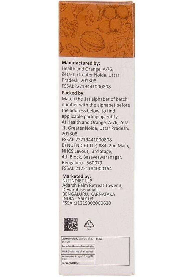 Nutndiet Cold Pressed ,100% Pure Edible Akhrot Ka Tel, Walnut Oil Glass Bottle (100 Ml) - Indya