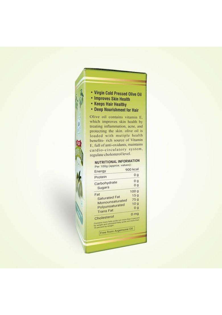 Laxmi Organic Cooking Extra Virgin For Edible Olive Oil Pet Bottle (1000 Ml) - Indya