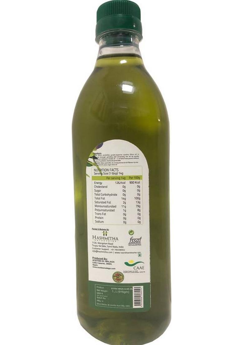 Kinsfolk Organic Extra Virgin Olive Oil (( Imported From Spain )) Plastic Bottle (1 L)