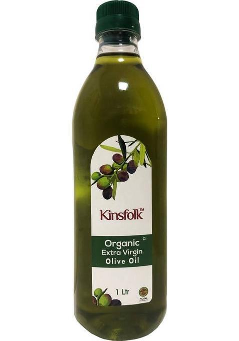 Kinsfolk Organic Extra Virgin Olive Oil (( Imported From Spain )) Plastic Bottle (1 L)