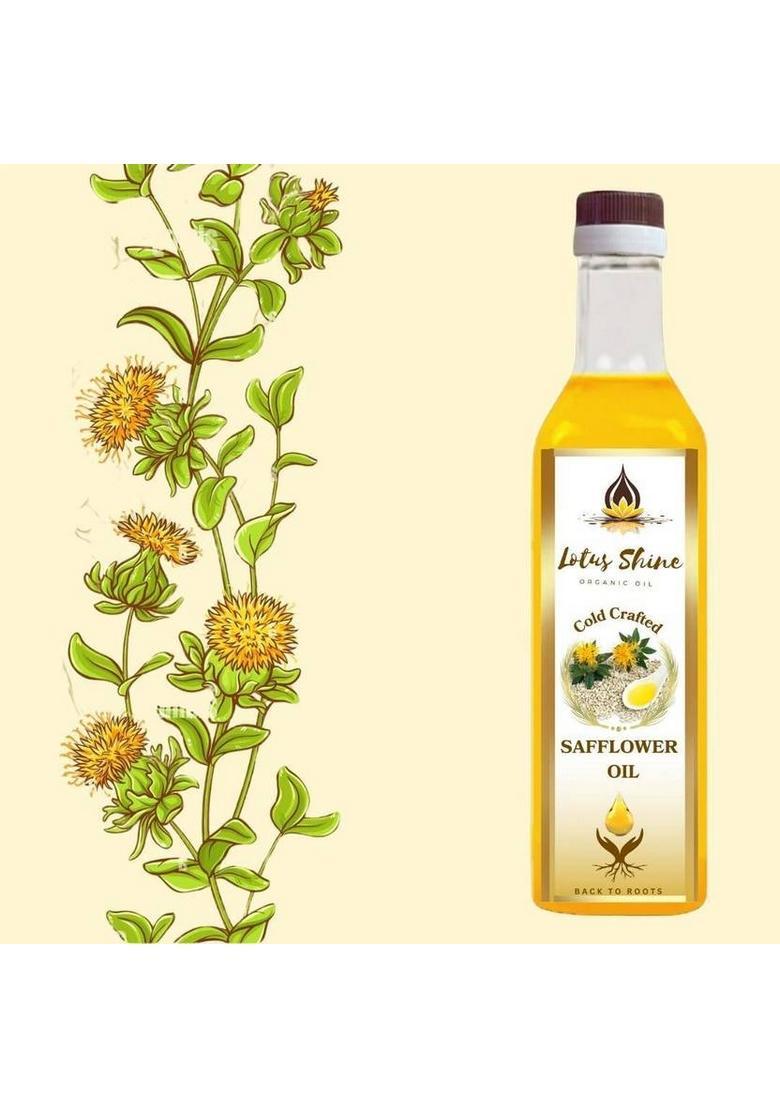 Lotus Shine Cold Pressed Safflower (Kardi) Oil Pet Bottle (1 L)