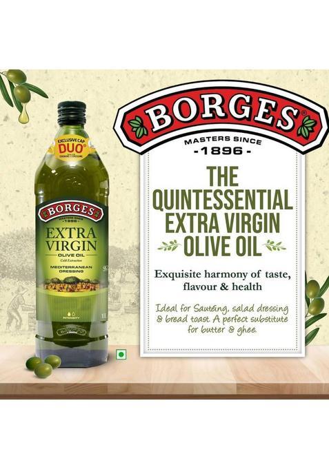 Borges Extra Virgin Olive Oil Glass Bottle (1 L)