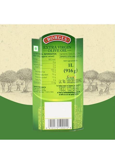Borges Extra Virgin Olive Oil Glass Bottle (1 L)