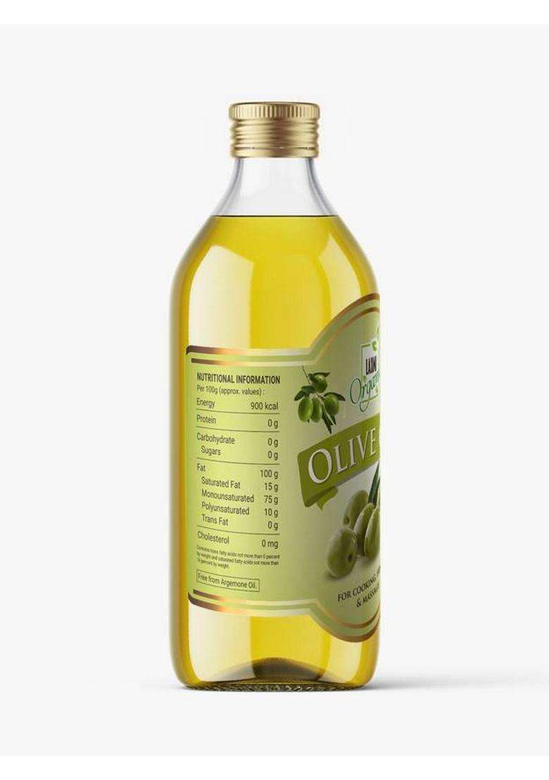 Laxmi Organic Olive / Jaitun Tail/ Edible Food Cooking Oil Extra Light And For Skin Plastic Bottle (1 L) - Indya