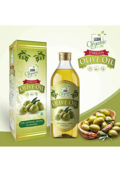 Laxmi Organic Olive / Jaitun Tail/ Edible Food Cooking Oil Extra Light And For Skin Plastic Bottle (1 L)