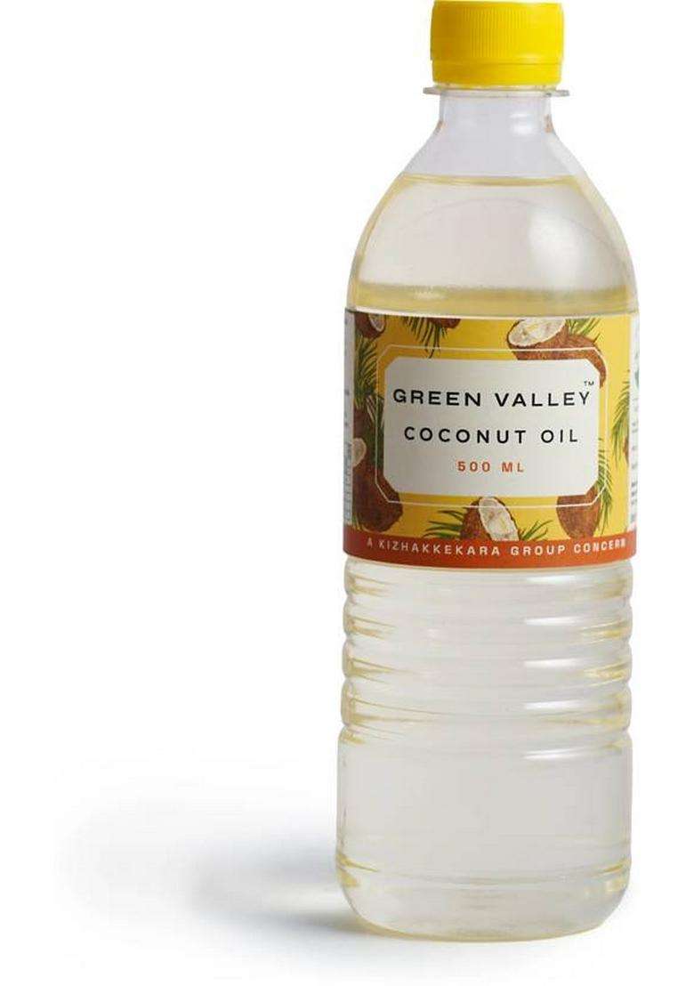 Green Valley Pure & Natural Coconut Oil Plastic Bottle (500 Ml) - Indya