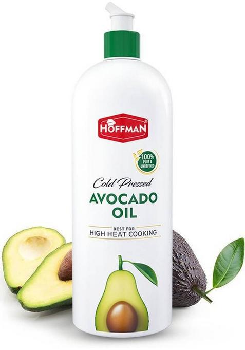 Hoffman Cold Pressed | A1 Grade Ideal For Frying, Roasting & Sauteing Avocado Oil Squeeze Bottle (500 Ml)