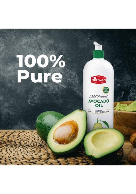 Hoffman Cold Pressed | A1 Grade Ideal For Frying, Roasting & Sauteing Avocado Oil Squeeze Bottle (500 Ml)