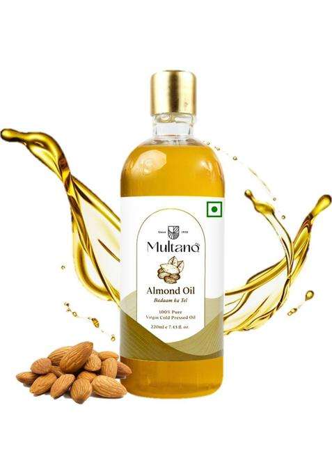 Multano Pro Almond Oil Badam Ka Tel Pure Virgin Pet Bottle (220 Ml)